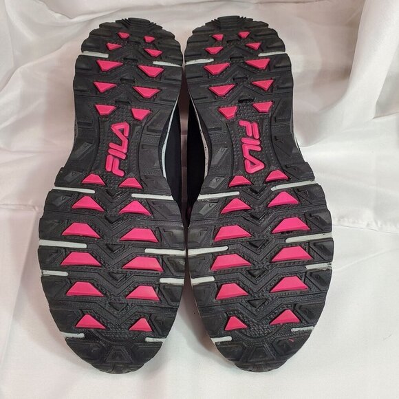 Fila Evergrand Trail 21.5 Womens Sneakers Running Shoes Size 11 Pink Back Grey - Picture 8 of 12